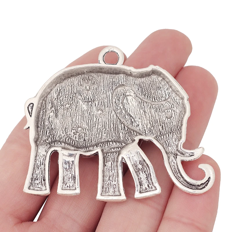 Подвески для ожерелья сделай сам из тибетского серебра в виде большого слона на