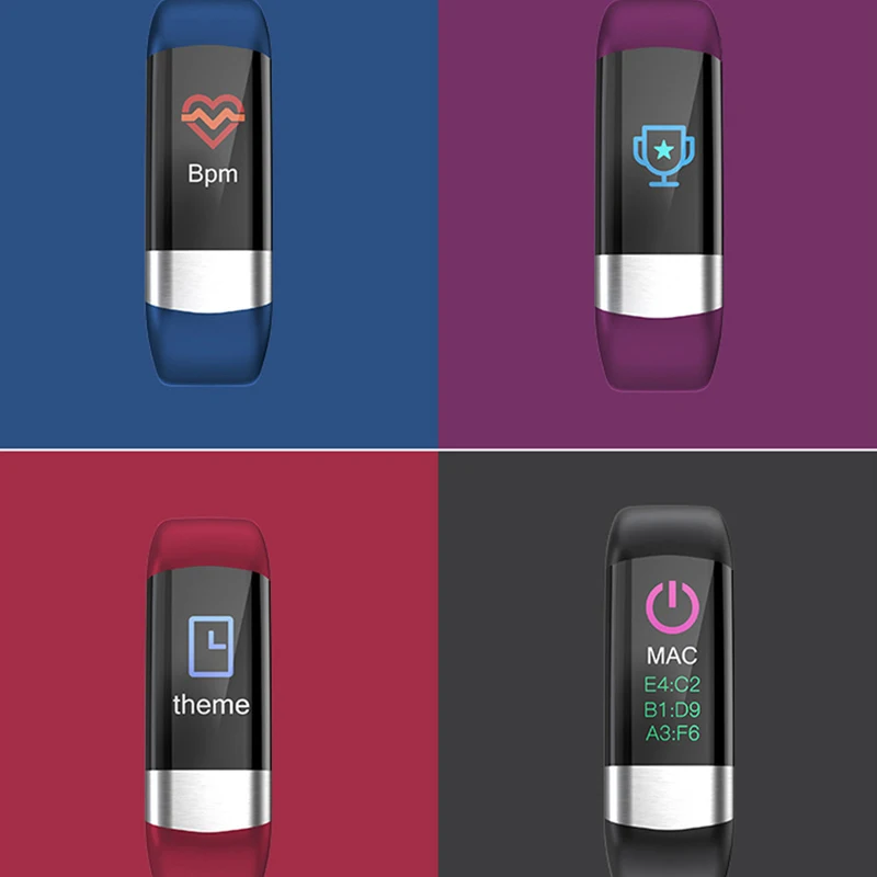 

Smart Band Fitness Tracker Watch Ip67 Waterproof Pedometer Fitness Bracelet Women Men For Sport Smart Bracelet Blood Pressure