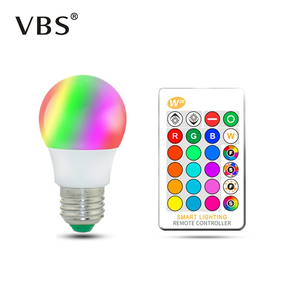 Волшебный RGB светодиодный светильник лампа AC85-265V умный светильник ing лампа изменение цвета с регулируемой яркостью с ИК-пультом дистанционного управления 5 Вт 10 Вт 15 Вт умная лампа
