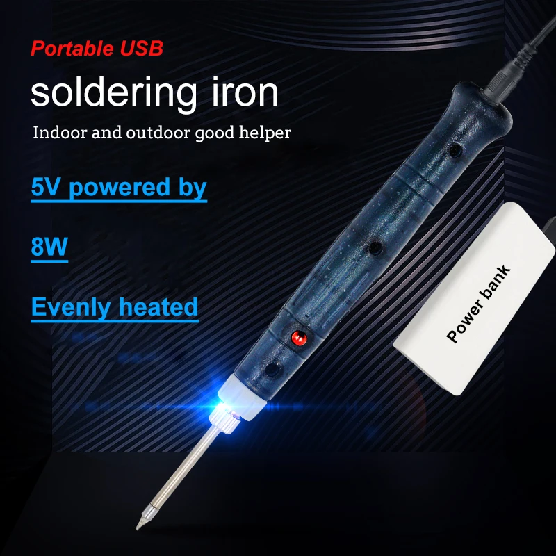 8 Вт Портативный USB Электрический паяльник сварочная наладочная станция для