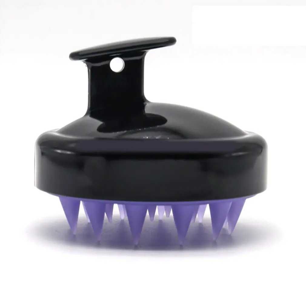 Массажная щетка для головы мягкая кисть мытья силиконовая инструмент