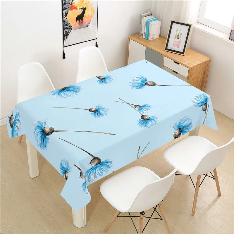 

Скатерть с одуванчиками полиэстер отель стол для пикника прямоугольный стол чехлы для дома Обеденный стол Чай Украшение стола