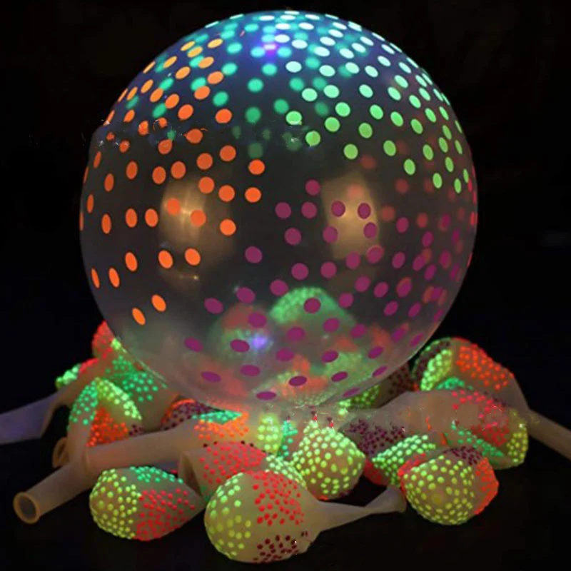 

Светящиеся воздушные шары для вечеринки, дневной неоновый светильник, 12 дюймов, с УФ-лучью, с реактивными звездами, воздушный шар «сделай са...