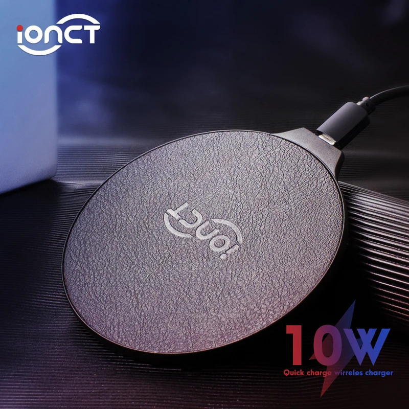 IONCT 10 Вт Быстрое беспроводное зарядное устройство для iPhone 11 pro X XR XS qi Беспроводная