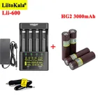 Умное устройство для зарядки никель-металлогидридных аккумуляторов от компании LiitoKala: HG2 3000 мАч, Перезаряжаемые батареи с Lii-600 Батарея Зарядное устройство для 3,7 в Li-Ion 18650 21700 26650 1,2 V AA, aaa, никель-металл-гидридного