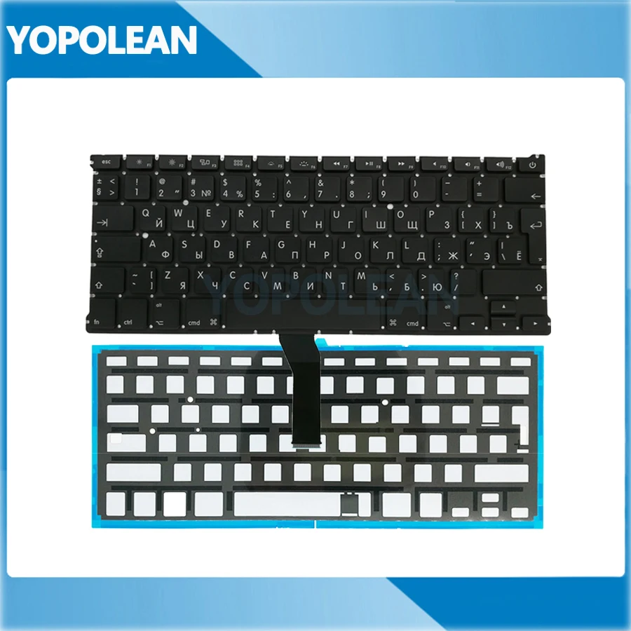 

5pcs/lot New Big Enter Key Russia Russian Keyboard With Backlight For Macbook Air 13" A1369 2011 A1466 2012 2013 2014 2015 2017