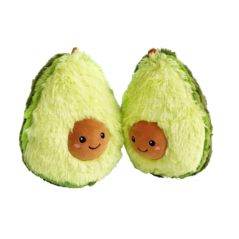Kawaii авокадо плюшевая подушка фруктовая кукла креативная улыбка плюшевая игрушка в форме растения авокадо Подушка-подарок на день рождения для детей