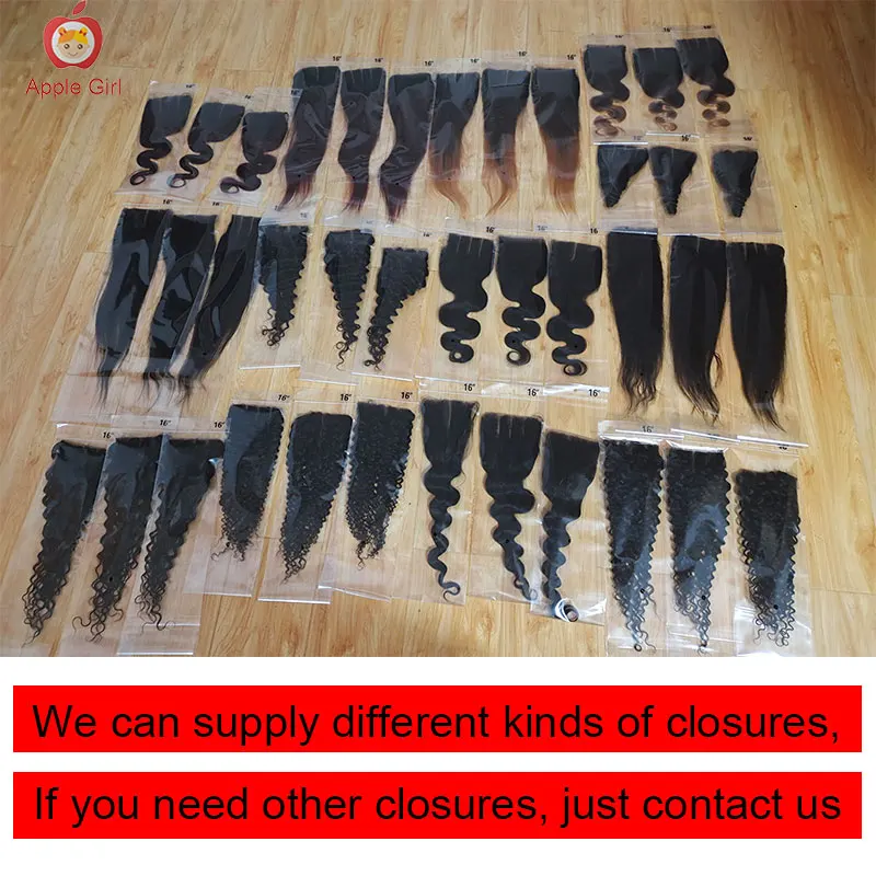 

Brazilian Body Wave Hair Bundles With Closure Soft Swiss Lace Closure 8 to 20 Inch Remy Human Hair 8 to 28 Inch Applegirl Hair