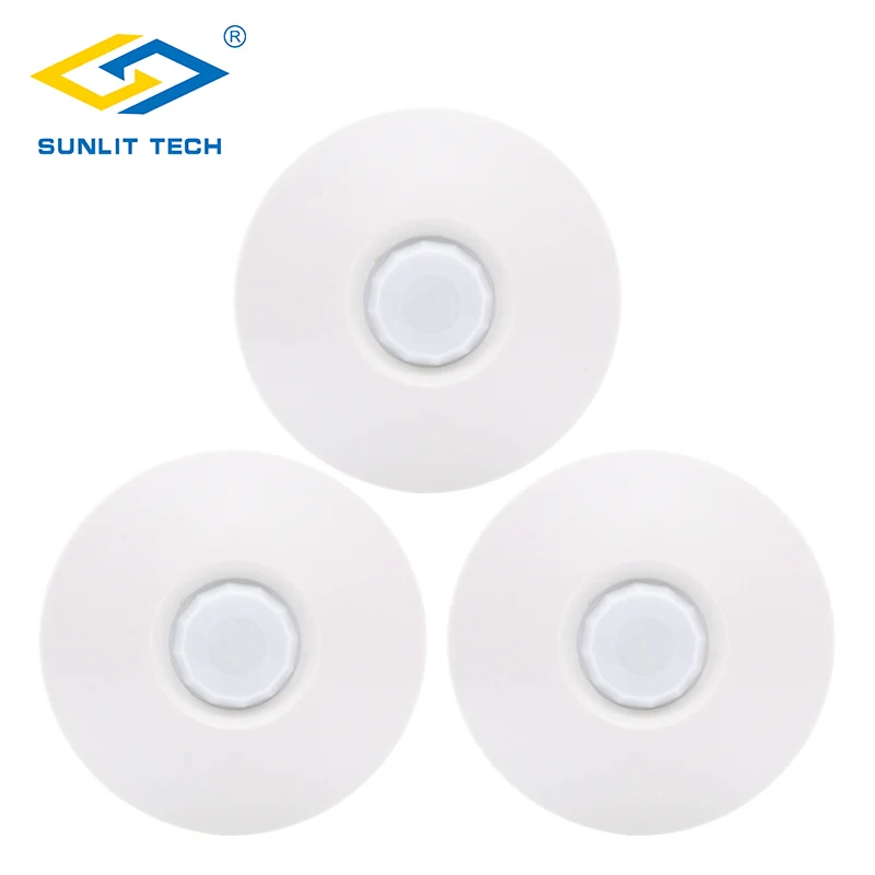 

3pcs Dual Tech Wired 360 Degree Ceiling Mount Pir Sensor Infrared Microwave Sensor Detector For All Alarm Panels System