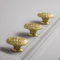 10pcs luxurious solid brass gold kitchen door furniture handle cupboard drawer wardrobe wine cabinet pulls handles knobs gf292