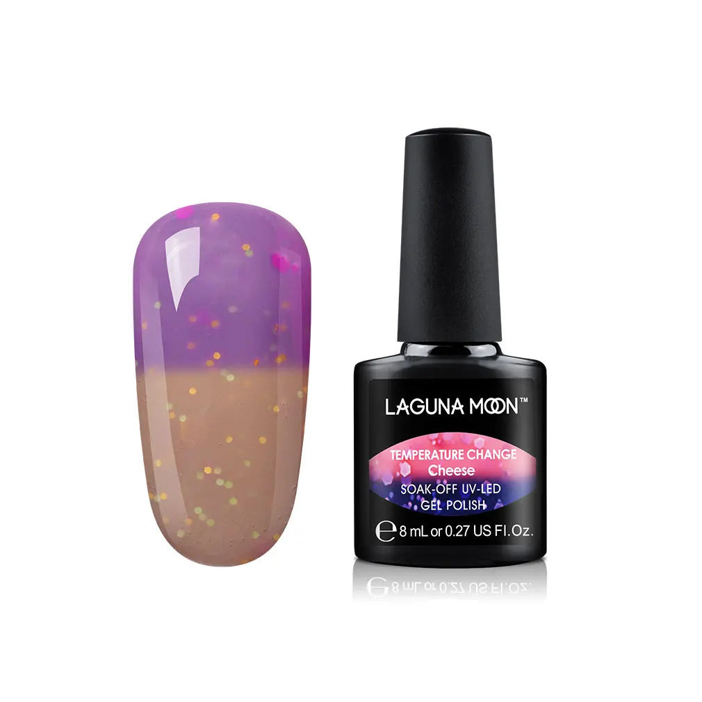 Lagunamoon 8ml Cheese Change Color UV Gel Nail Polish Temperature Change Color Soak Off Nail Art Varnish Gellak Hybrid Lacquer - Цвет: 23