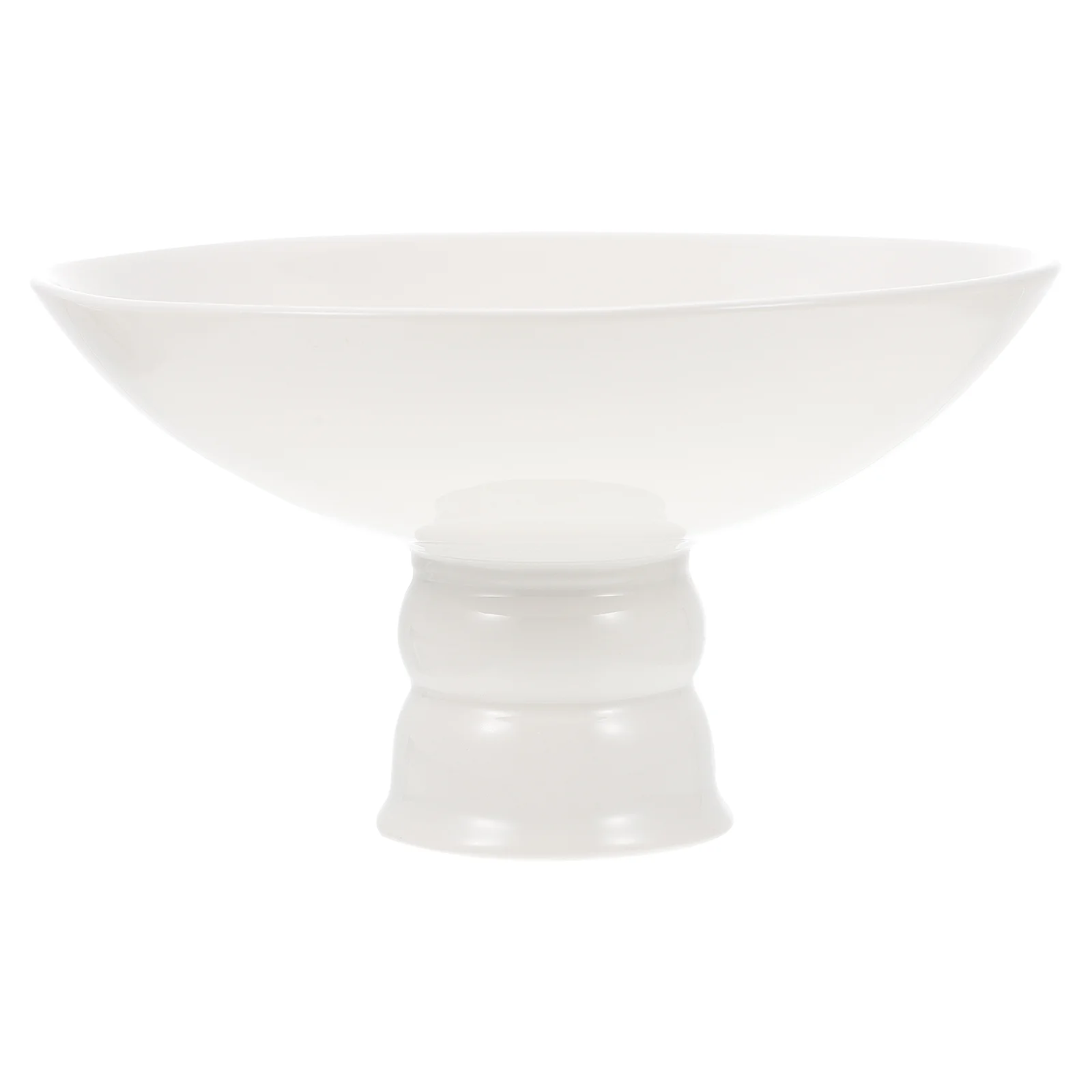 

Керамическая тарелка для фруктов, десертная тарелка в китайском стиле, бытовая тарелка для закусок (белая), 1 шт.