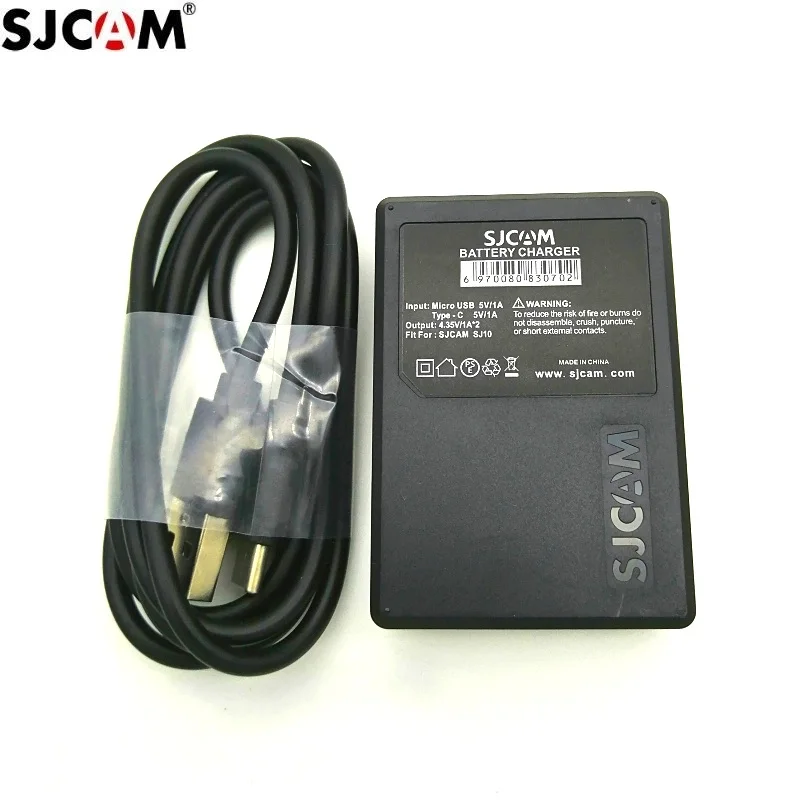 Оригинальное зарядное устройство для батарей SJCAM SJ9 двойное 1300 мАч литий-ионный