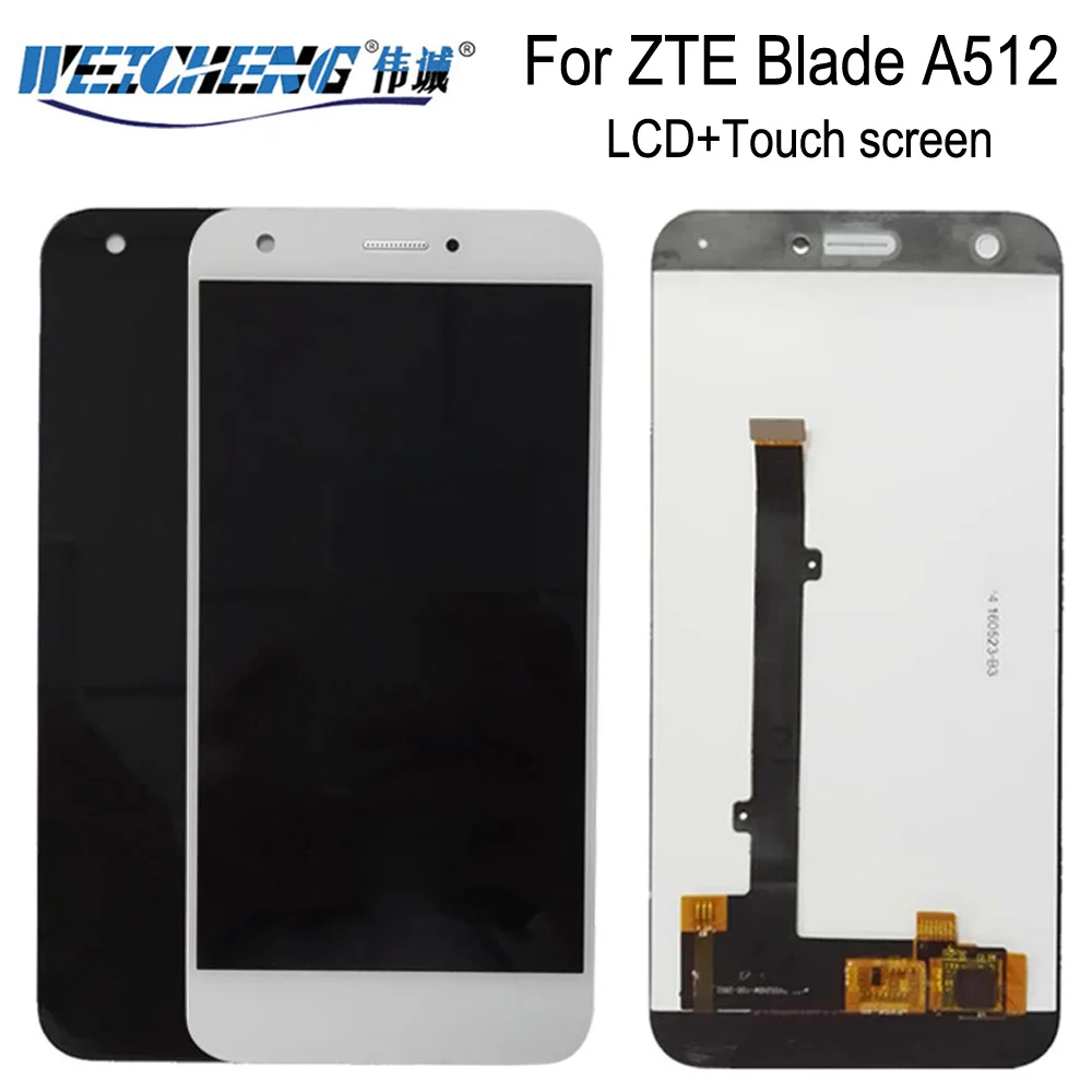 

5.2"For ZTE Blade A512 LCD Display +Touch Screen Assembly Digitizer Replacement For zte a512 lcd +free tools