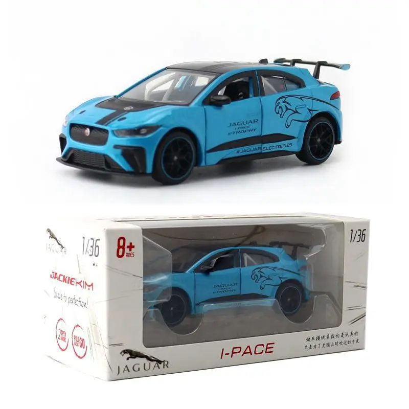

JACKIEKIM Toy Diecast Model 1:36 Scale Jaguar I-Pace Sport Pull Back SUV Car Doors Openable Educational Collection Gift Box