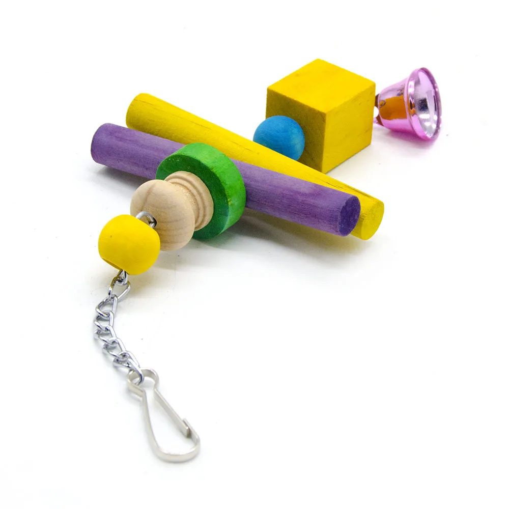 Игрушка попугай деревянная игрушечная птица принадлежности для попугаев | Дом и