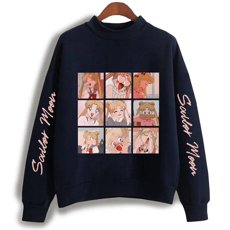 

Tenguatelier Sailor Moon Sweatshirt Pattern Women's Hoodie Hooded Tops Men's Sweatshirts Long Sleeve Casual Pullover