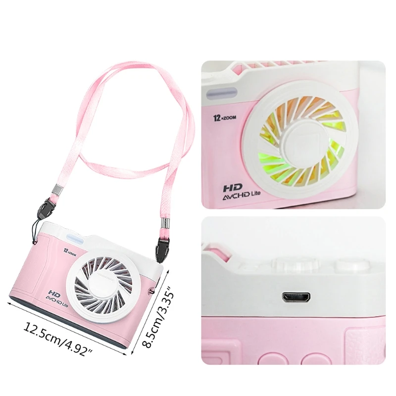 

Mini Portable Fan USB Rechargeable Summer 3 Level Adjustable Desk Handy Cooling Fan Air Cooler