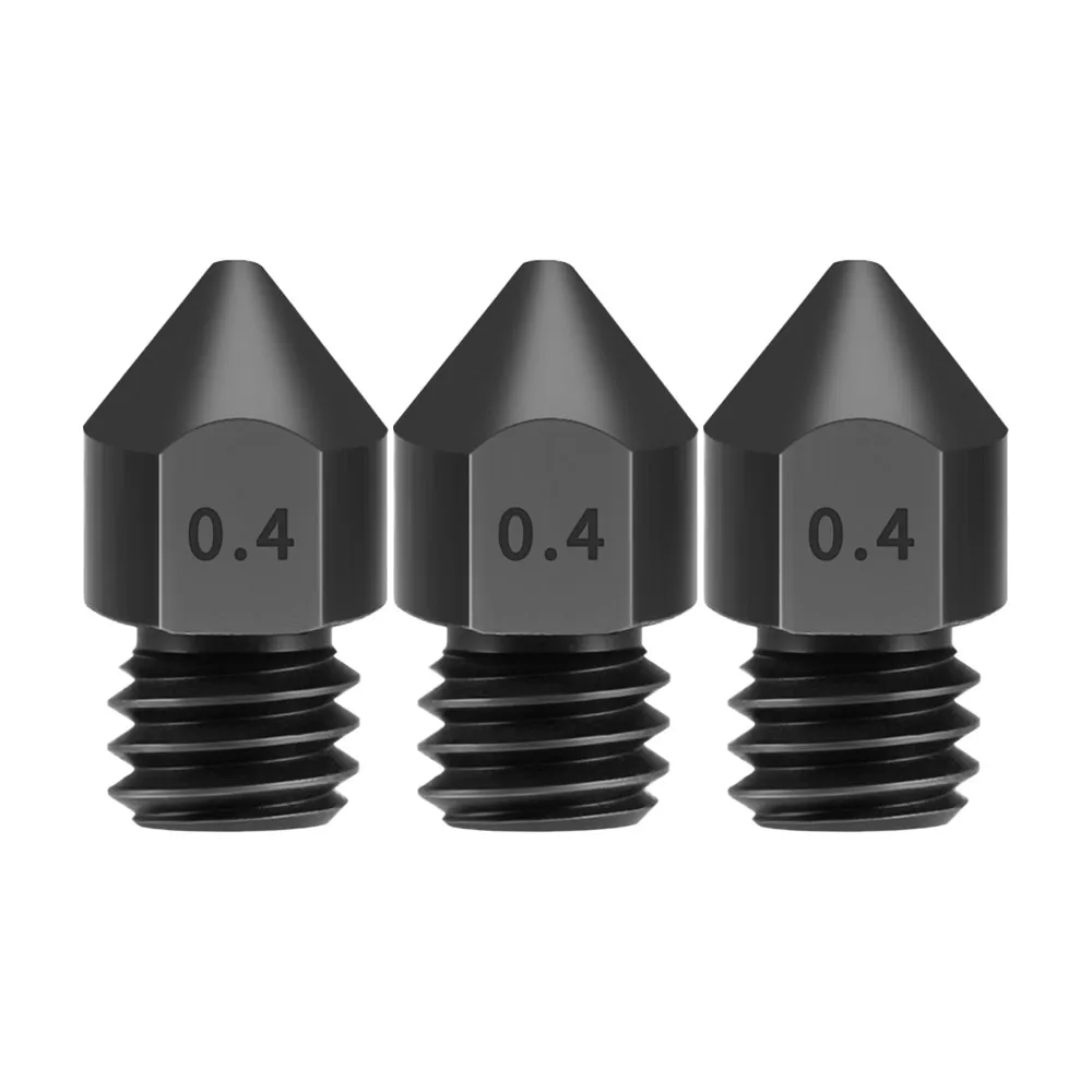 3 шт. закаленные стальные насадки для 1,75 мм нити для Creality Ender 3/CR-10/CR-10S Pro/TEVO 3d принтер Hotend экструдер