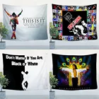 Постер с музыкой Майкла Джексона, настенный стикер, настенная живопись, водонепроницаемая ткань, флаг из полиэфирной ткани баннер, декор для бара, кафе