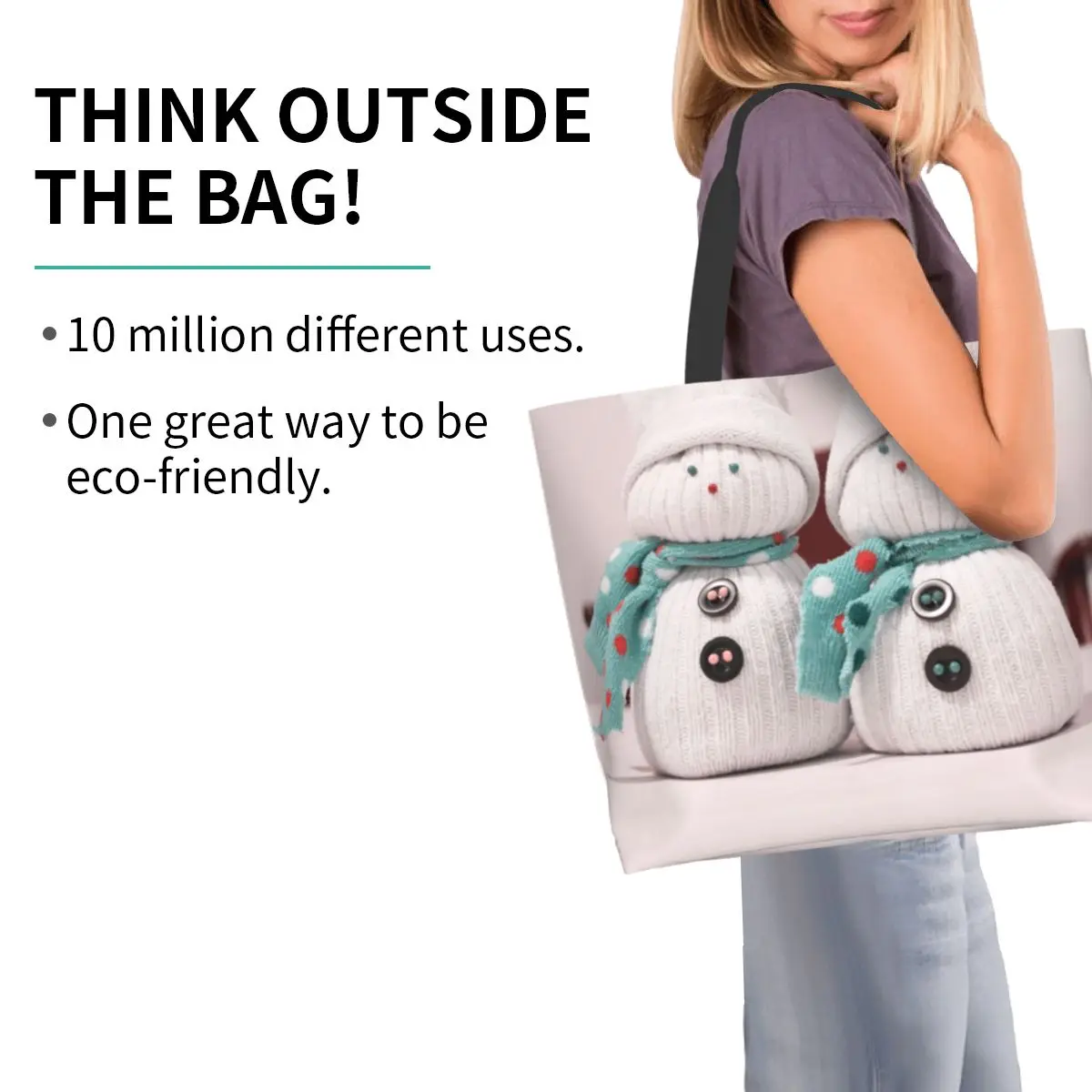 

Снеговик праздники рождество зима новый год Рождество женская сумка через плечо