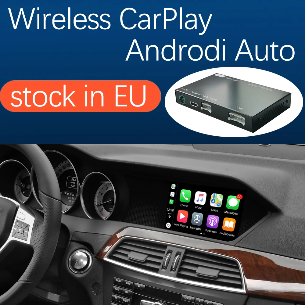 Беспроводная автоигра Apple Carplay Android для Mercedes Benz C Class W204 2011 2014 с функцией Mirror Link