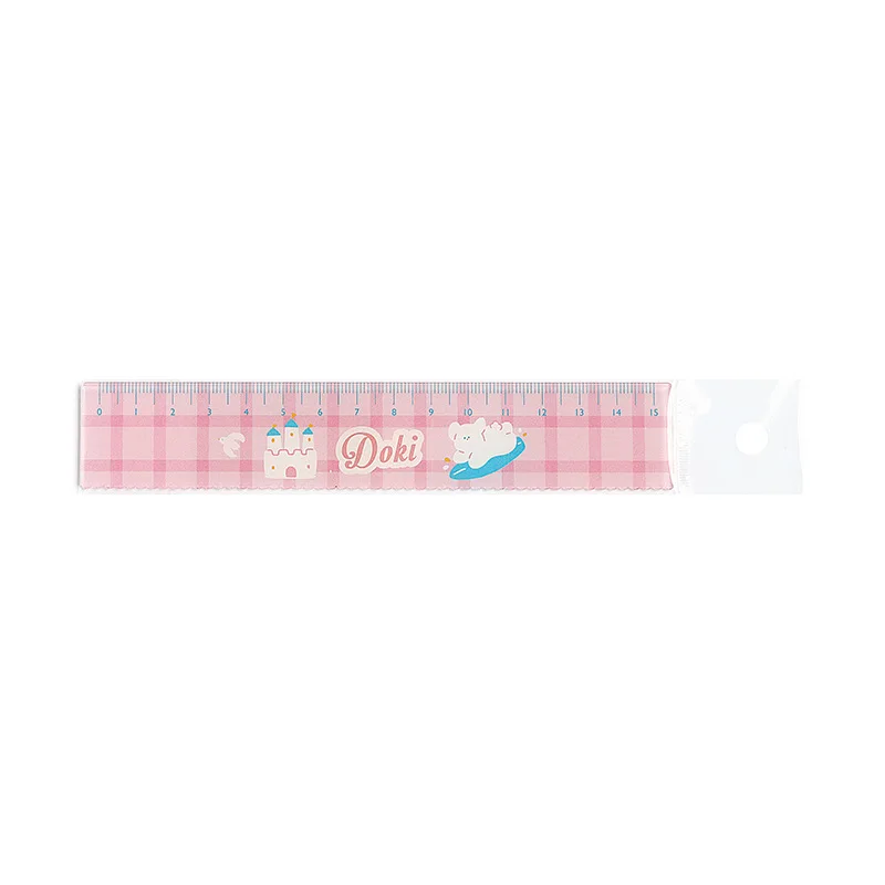 

Yzommjsy Creative Sweet Acrylic Wave Ruler Cartoon Cute Animal Hand Account Ruler Kawaii Office Stationery Children's Gifts