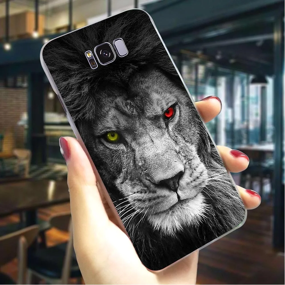 Жесткий чехол для телефона Anima Lion King Galaxy A40 A3/A5 A6 A8 Plus/A7 A9 2018 A10 A20 A30 A50 A60 A70 M40|Бамперы|