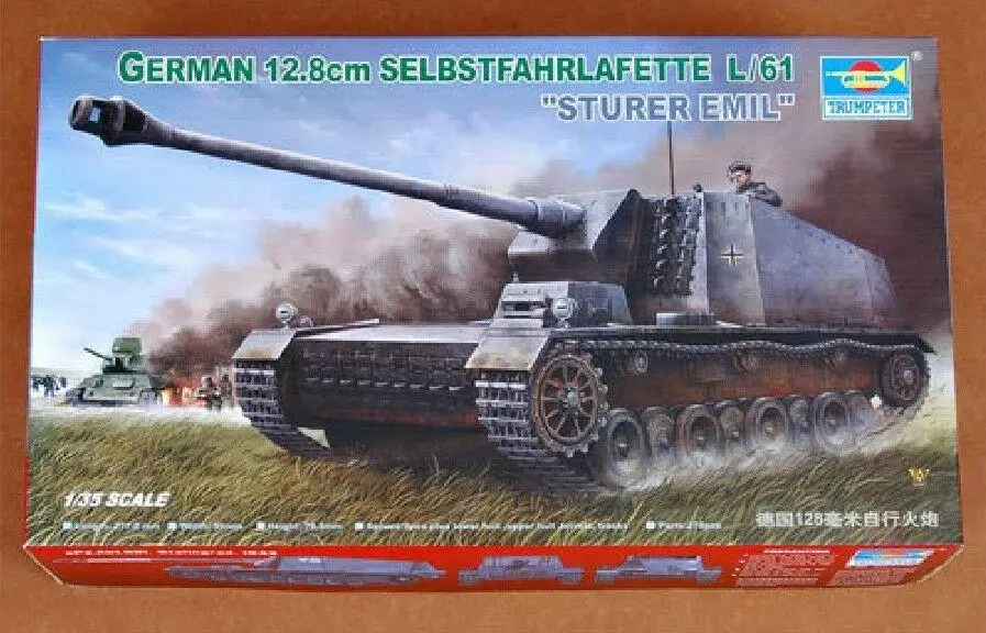 

Немецкий пластиковый набор Trumpeter 00350 1/35, 12,8 см, L/61, модель Emil