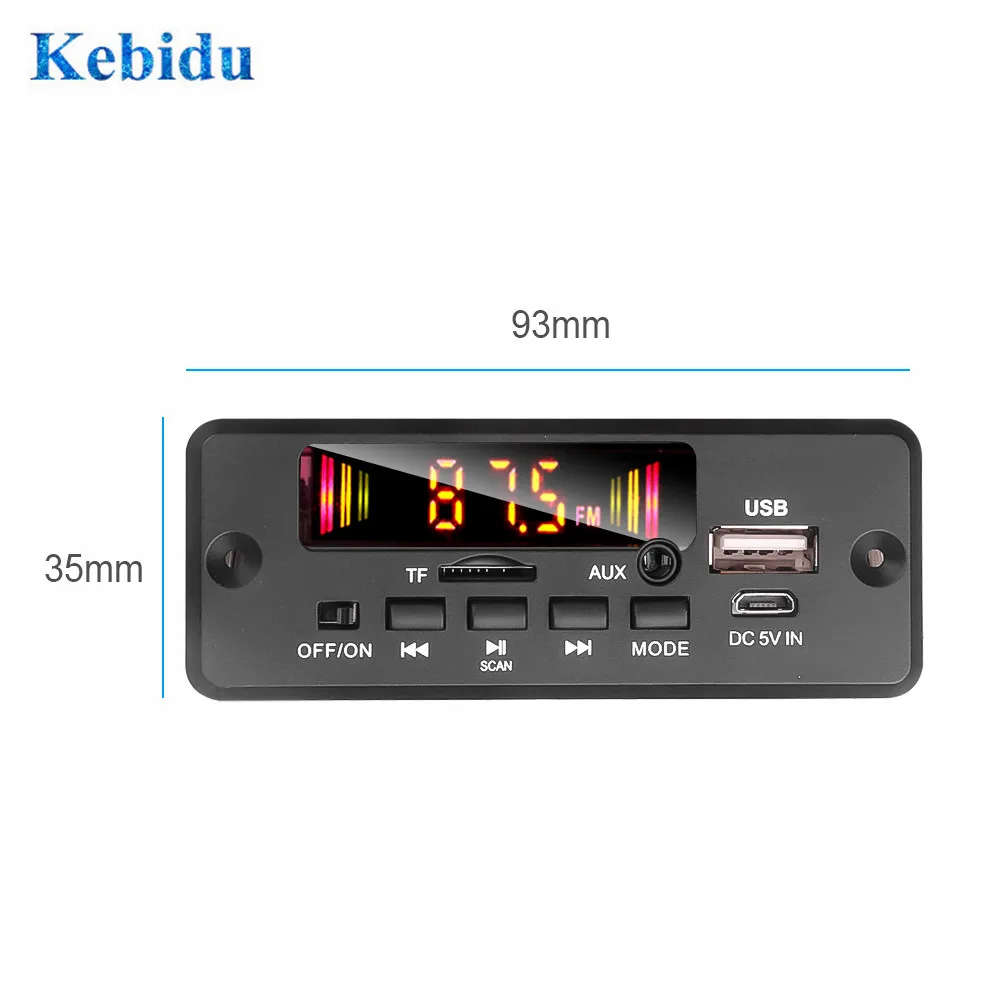 Автомобильный Mp3 декодер 5-12 В беспроводная плата Bluetooth 5 0 радио аудио приемник