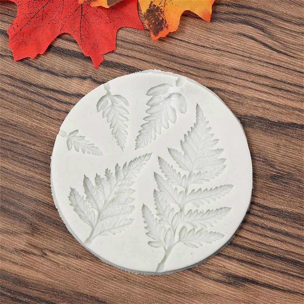

2022 new Cake decorating mold DIY Fern Leaf Silicone Cake Mold Kitchen Fondant Cupcake Chocolate Baking Tool