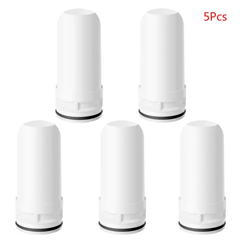 

5PCS Water Filter Cartridges Activated Carbon Ceramic Filtering Device for Home Kitchen Faucet Mounted Tap Water Purifier