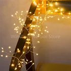 Светодиодная гирлянда, 110 светодиодов, 10 м, рождественское освещениеукрашение для свадьбывечерние ринки, 220 В переменного тока, в, уличная водонепроницаемая лампа, 9 цветов
