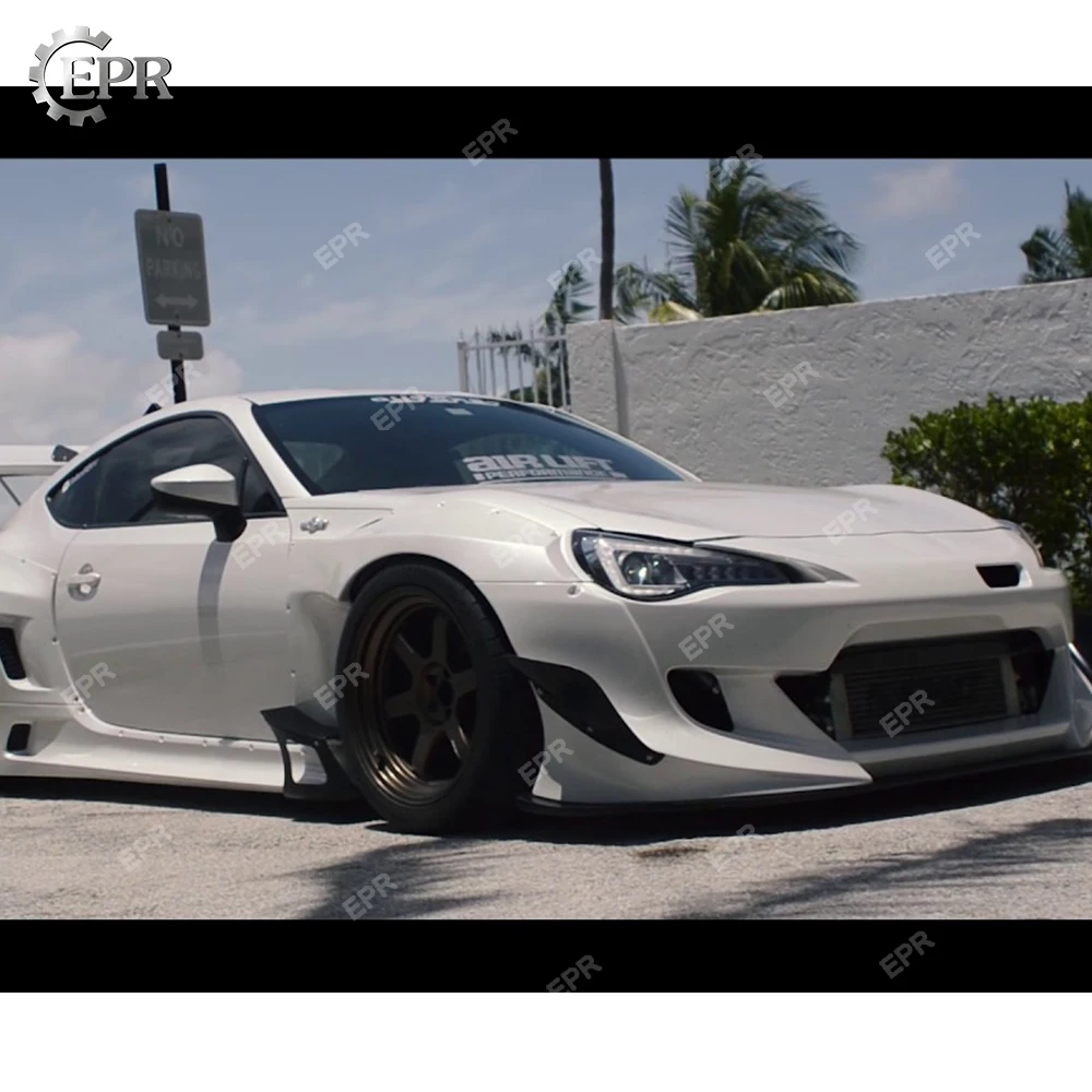 FRP Canard 2 шт. для BRZ FT86 GT86 FRS Rocket Bunny Ver 3 стекла/углеродного волокна Решетка переднего бампера тела KKit тюнинг для BR-Z гонок