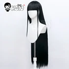 Noshiro парик игра Azur переулок Косплей hhsiu  Черные Волокна Синтетические длинные волосы волокна синтетический парик + Бесплатный бренд парик