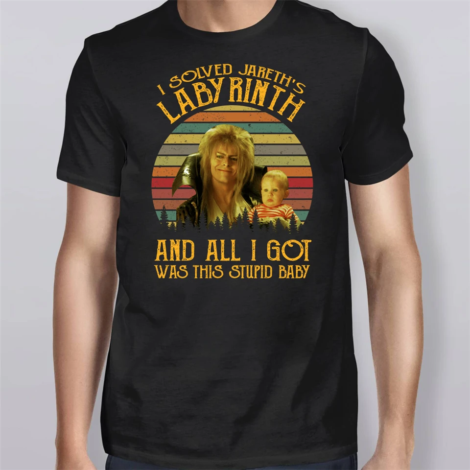 Винтажная детская футболка я решил лабиринт ярета и все что получил | Мужская