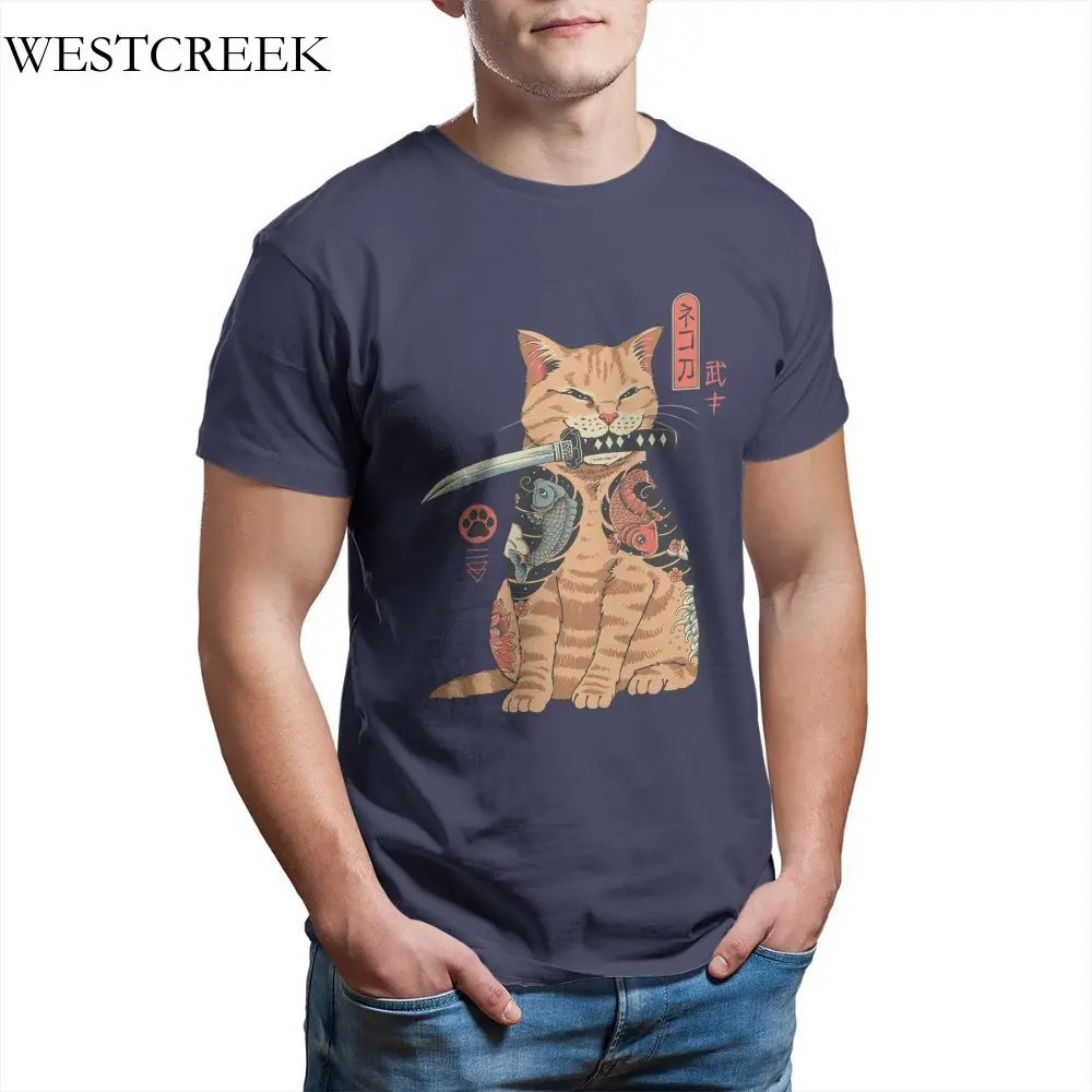 

WESTCREEK оптовая продажа Catana o-образный вырез унисекс графика панк мужская одежда 190328