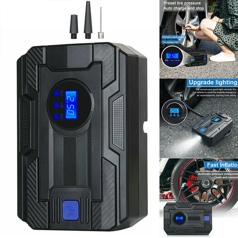 

Portable Air Compressor Pump 150 PSI Digital Tire Inflator DC12 Volt Car Portable Car Air Compressor For Car Motorcycles Bicycle