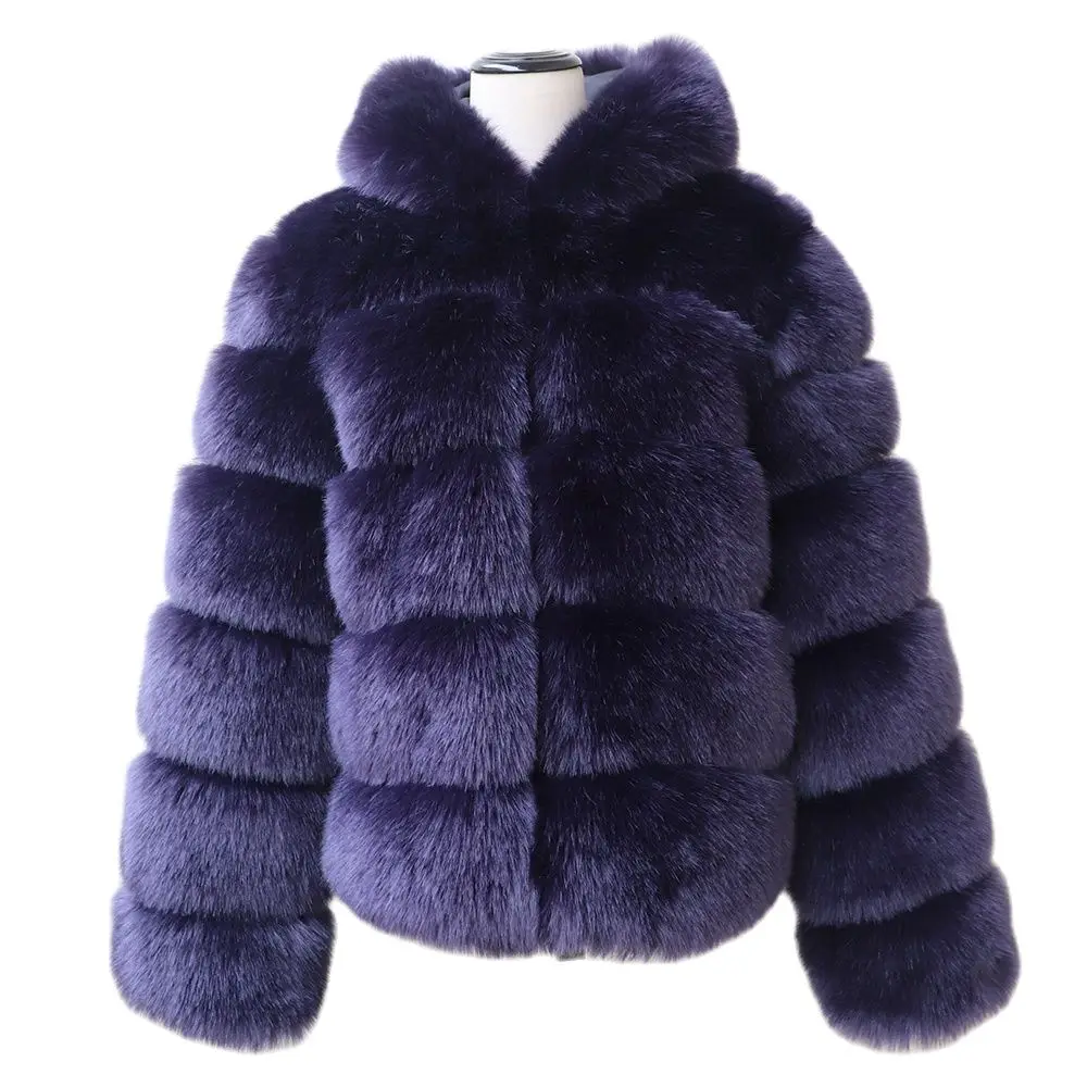 Новинка зимы 2022 Женская Толстая теплая короткая зимняя куртка HJQJLJLS с капюшоном