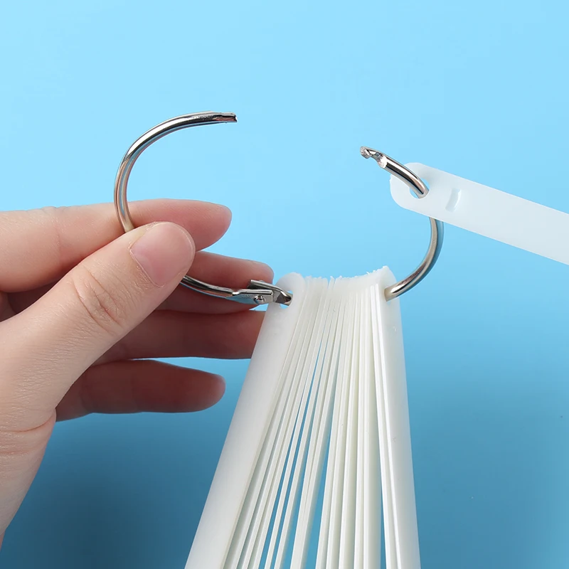 45pcs/set False Nail Tips Nature Color Fan Finger Full Card Art Display Practice Acrylic Gel Polish Tool Manicure |