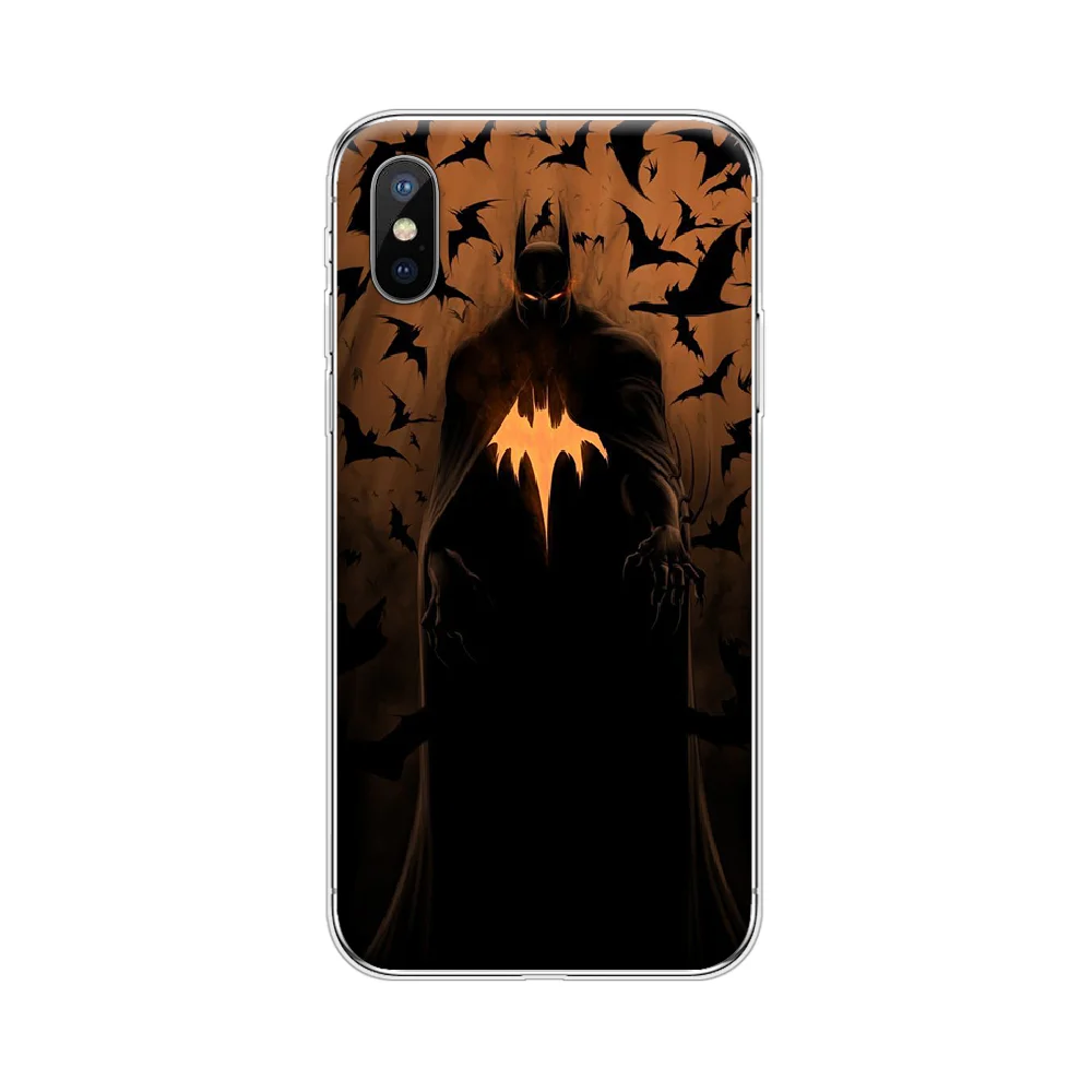 Мягкий чехол с Бэтменом и логотипом Joker DC для iphone 4 4S 5 5S SE 5C 6 6S 7 8 plus X XS XR 11 PRO MAX |