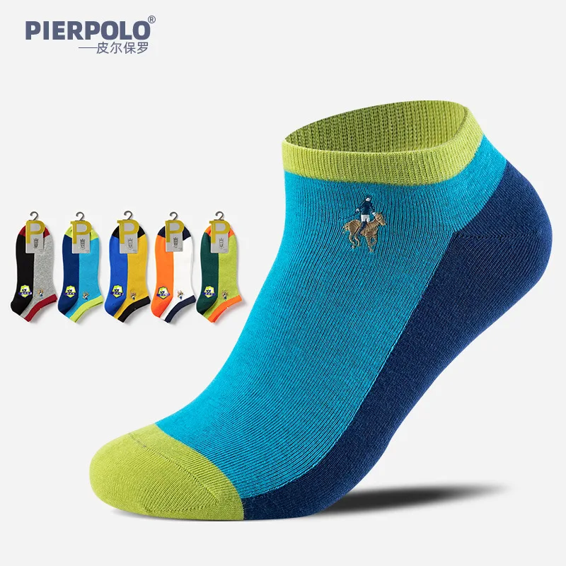 

2023 Hot Sale New Fashion Business Men's Casual Cotton Socks Breathable Low Tube Gift Male Socks Mix Color 5 Pairs/Lot