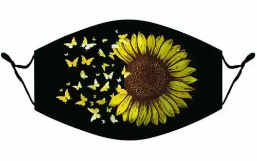 

Butterfly Sunflower Awesome Face Mask Cloth Face Mask
