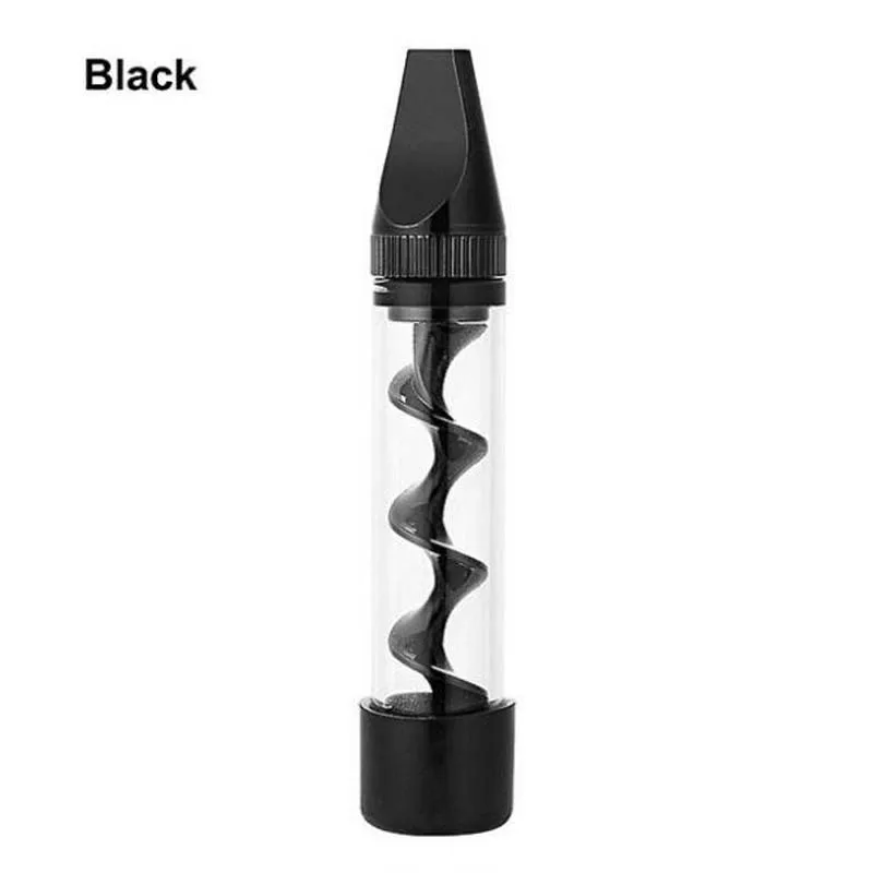 F009-black Аксессуары для сигарет машинка для скручивания табака Мини Стеклянная трубка аксессуары для курения креативная Мода плоский держатель для табака - Цвет: F009-black