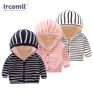 Ircomll 2021 New Spring Summer Kids Jecket for Boys Girls Striped Sport Windproof Jacket Outwear Zip Outwear