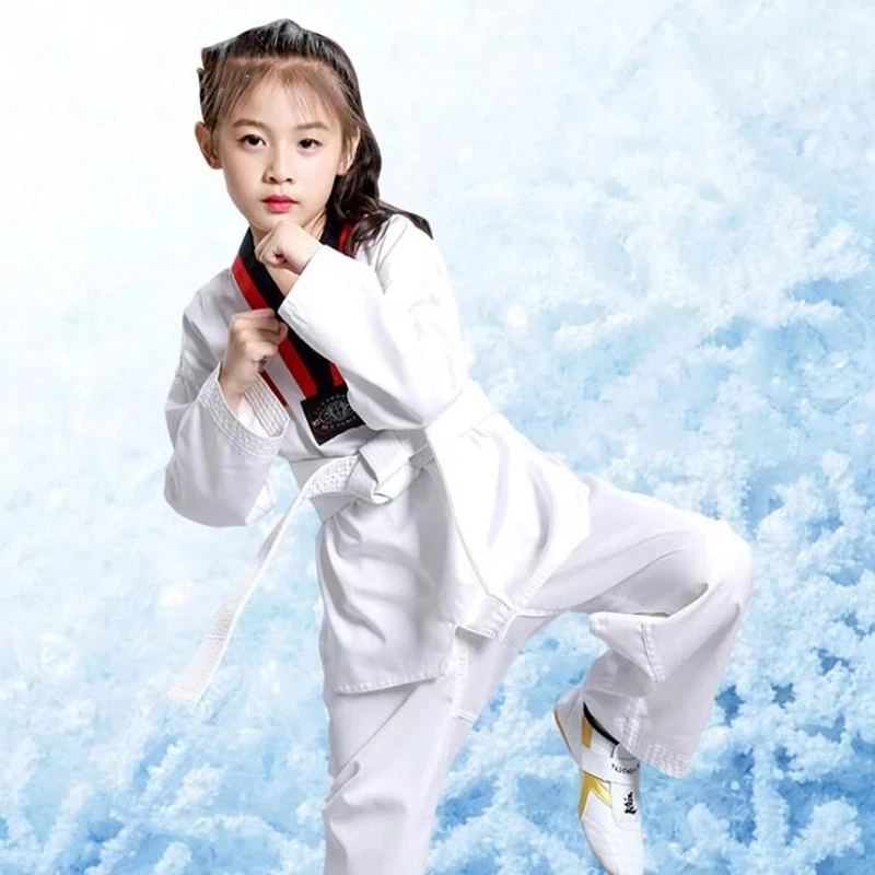 Детское кимоно дзюдо кикбоксинг тренировочный костюм Белый Детский для