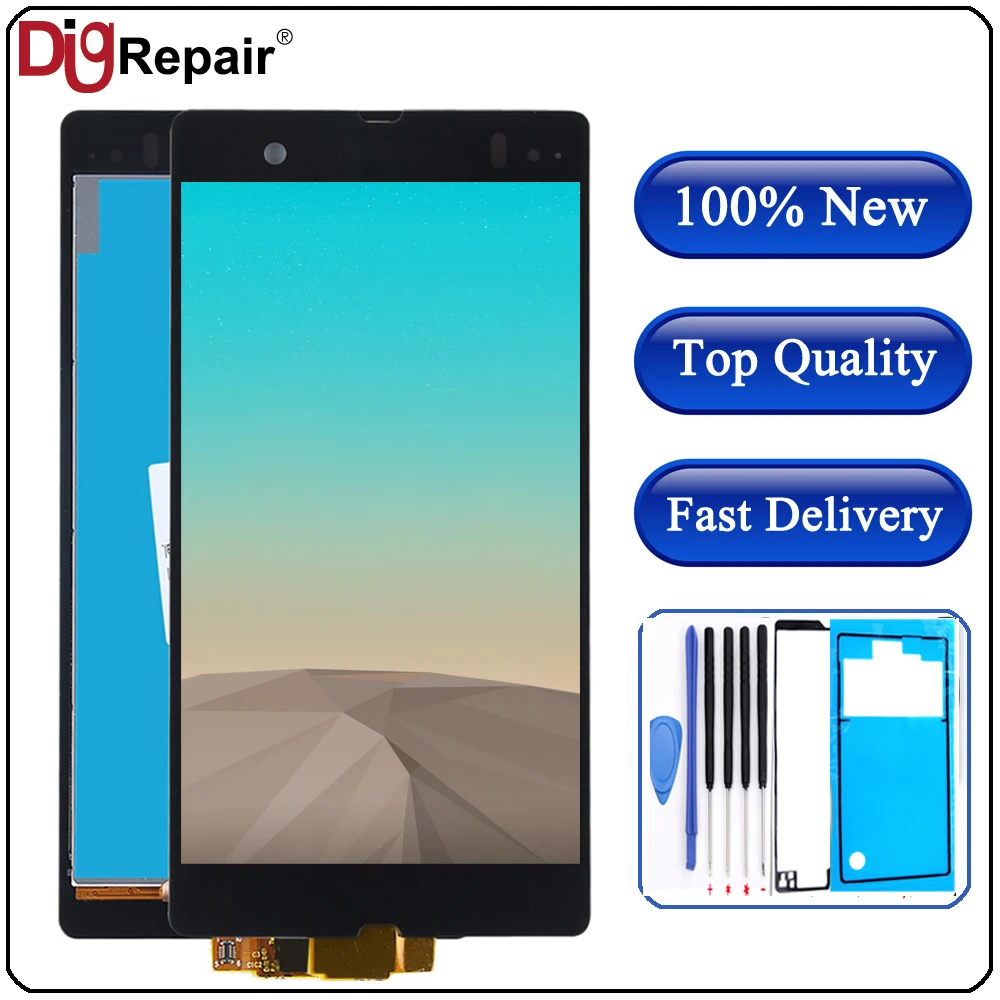L36H ЖК для sony Xperia Z дисплей L36h L36i C6606 C6603 C6602 C6601 C660X дисплей с сенсорным экраном дигитайзер для sony z c6603 lcd
