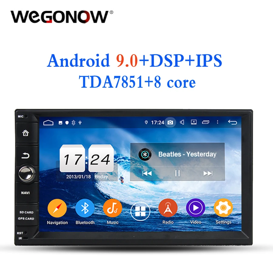 2din Android 9 0 Автомобильный мультимедийный плеер 4 ГБ ОЗУ 32 Гб ПЗУ Восьмиядерный TDA7851