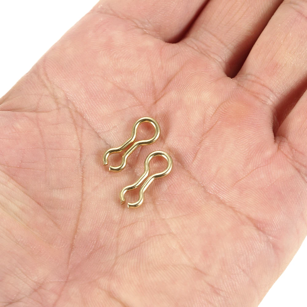 200 шт латунный грузила проволока для глаз формы рукоделия безопасность SnapsFast