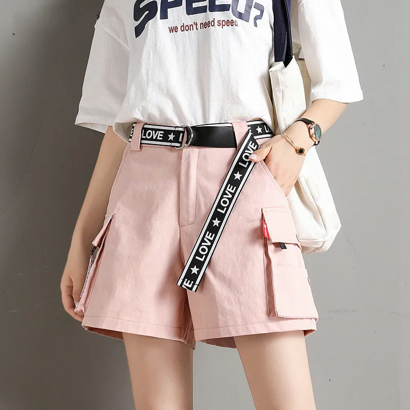 Настоящая съемка 2019 Летний Новый комбинезон короткий женский летний Свободный